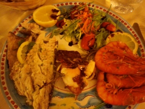 seafood dinner